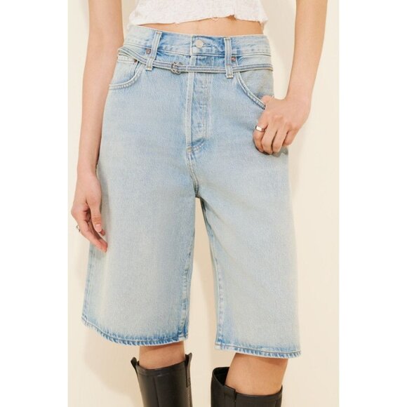 Agolde Emmi Denim Shorts Womens 29 Y2K 90s Grunge Relaxed Timeless Jorts